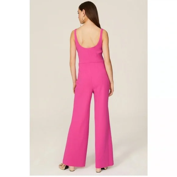 Esteban Cortazar Collective Scoop Neck Jumpsuit in Pink - Picture 3 of 12